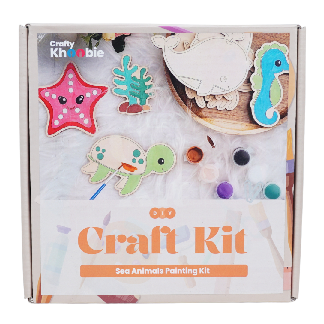 DIY Paint Kit for Kids | Sea Animals Painting Kit