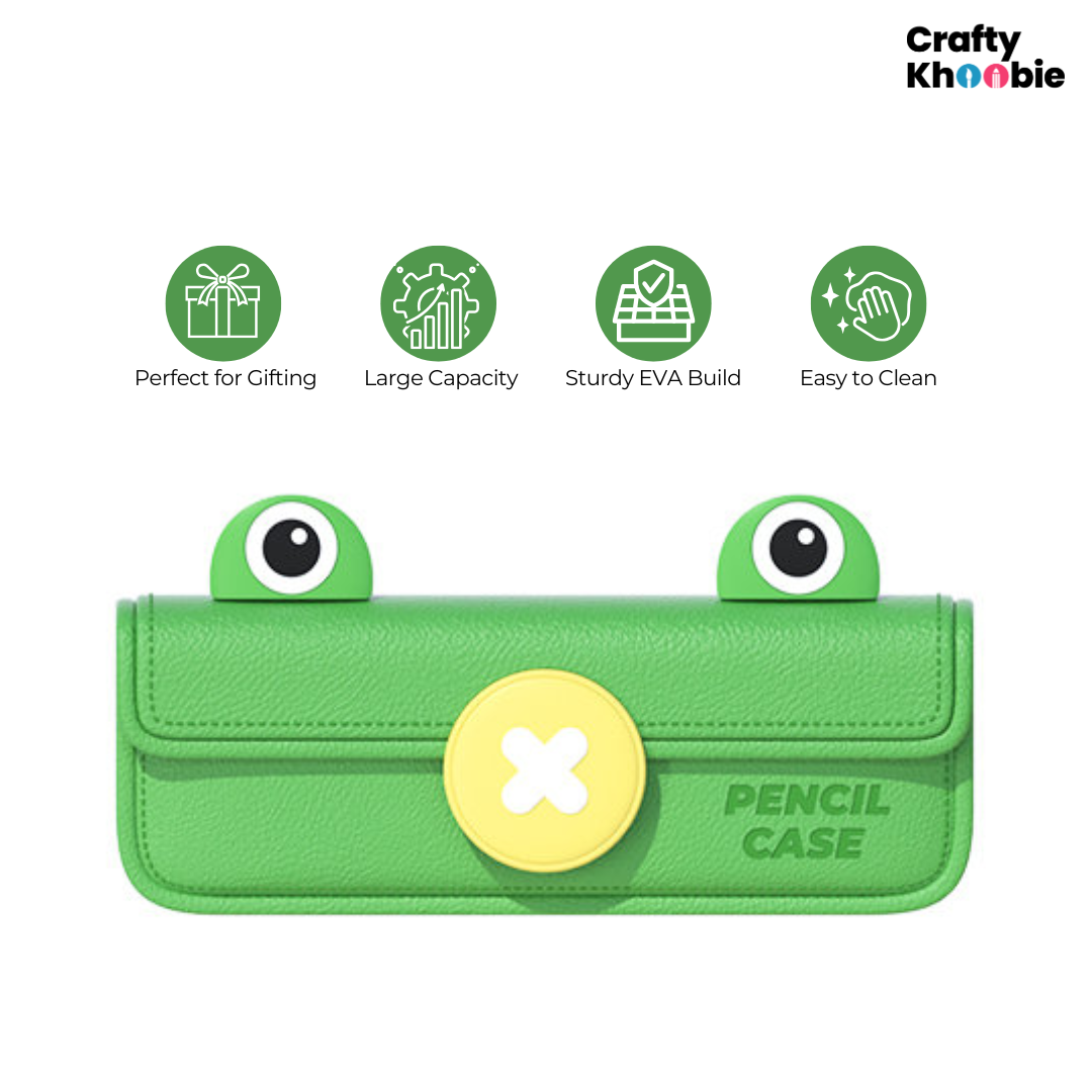 Pencil Case for Girls n Boys EVA Cartoon Storage Pouch Pen Holder for School Kids Large Capacity Storage Box Children's Student Gift Stationery Box