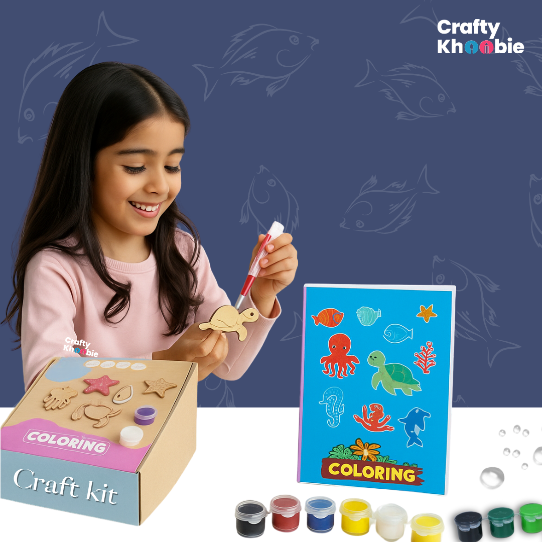 DIY Paint Kit for Kids | Sea Animals Painting Kit