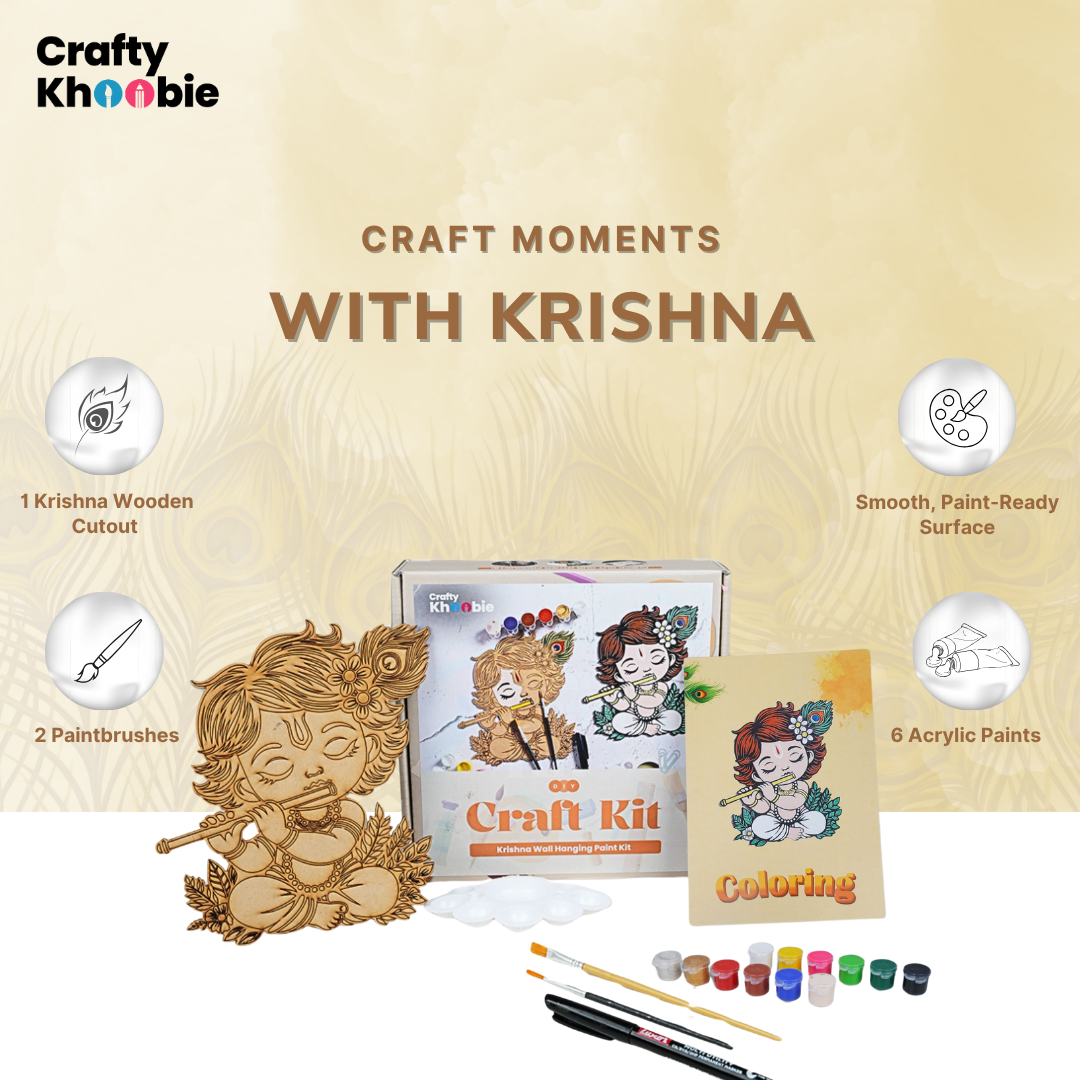 DIY Paint Kit for Kids | Krishna Wall Hanging