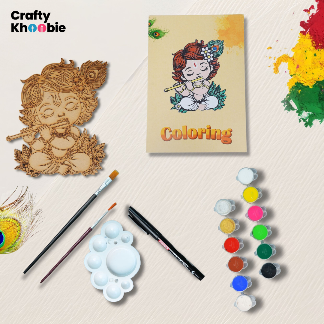 DIY Paint Kit for Kids | Krishna Wall Hanging