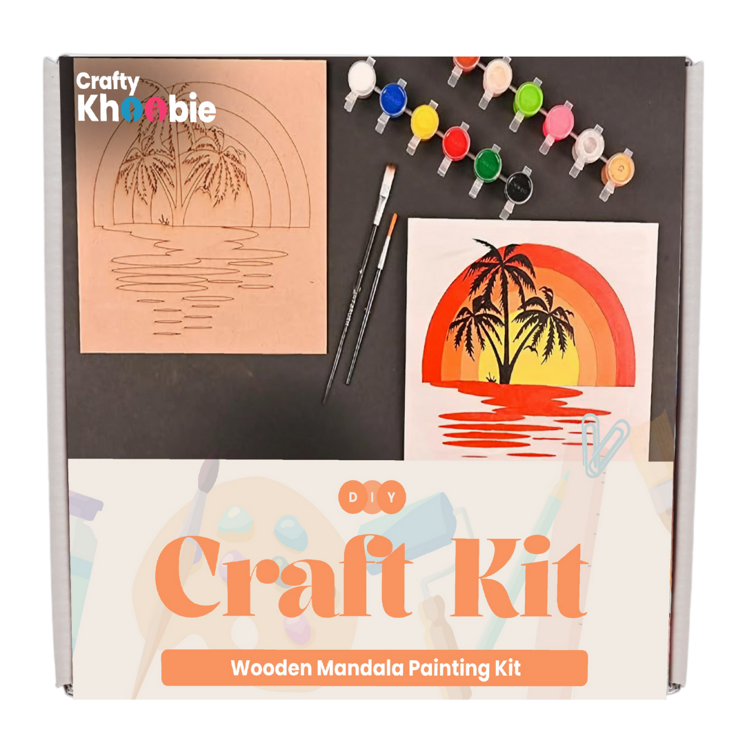 DIY Paint Kit for Kids | Wooden Mandala Painting Kit