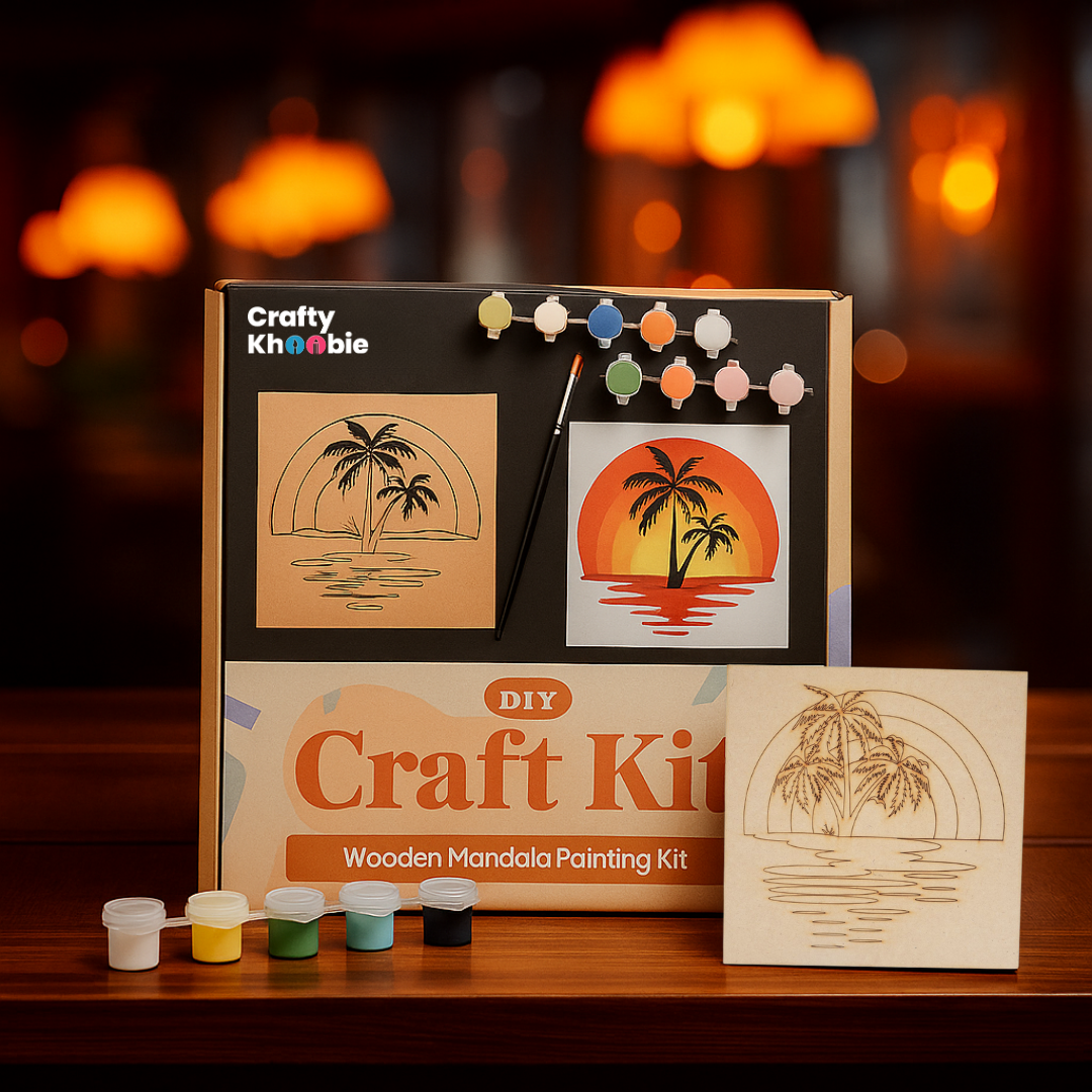 DIY Paint Kit for Kids | Wooden Mandala Painting Kit