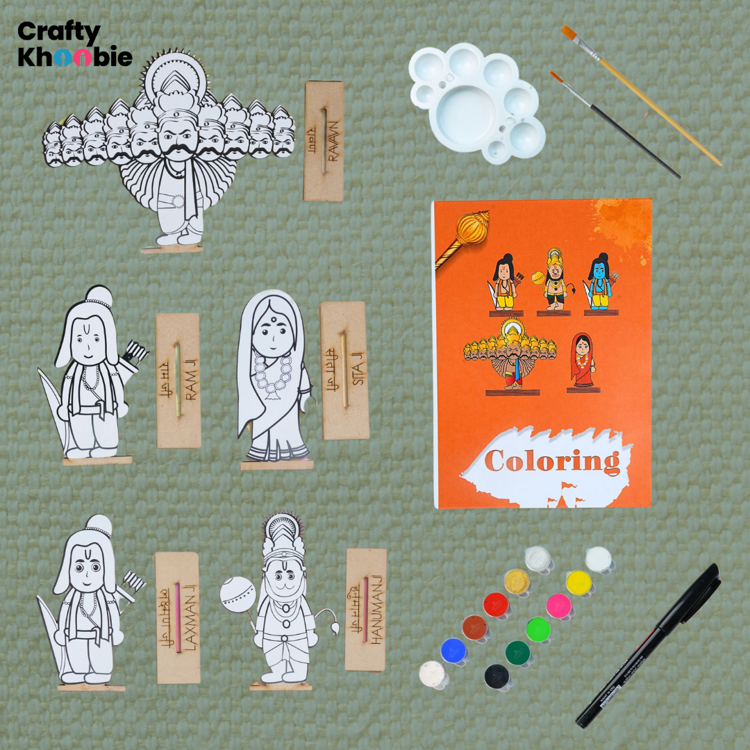 DIY Paint Kit for Kids | Wooden Ramayana Painting Kit