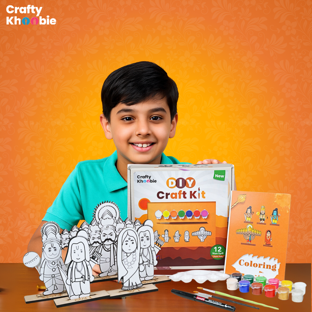 DIY Paint Kit for Kids | Wooden Ramayana Painting Kit