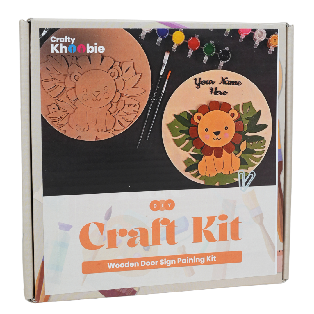 DIY Paint Kit for Kids | Wooden Door Sign Painting Kit