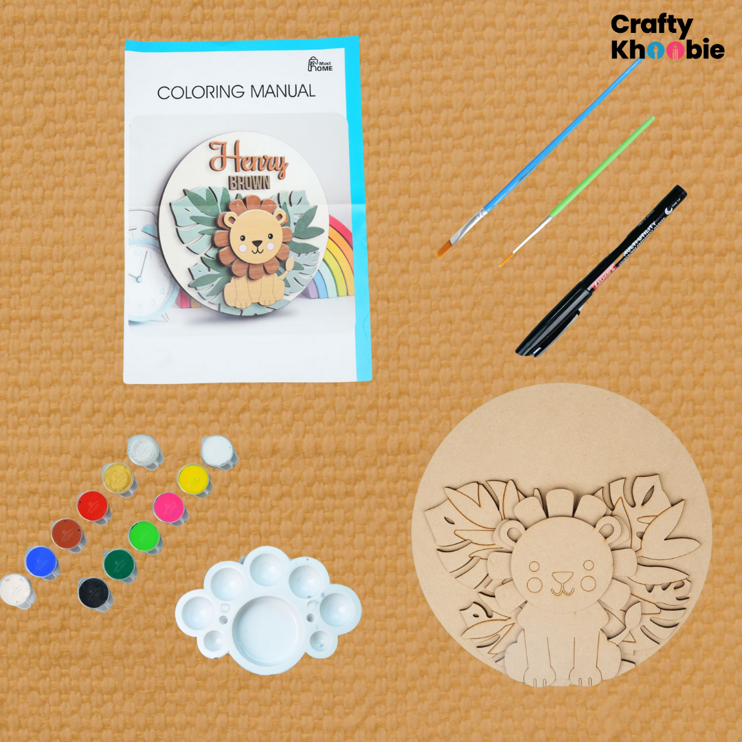 DIY Paint Kit for Kids | Wooden Door Sign Painting Kit