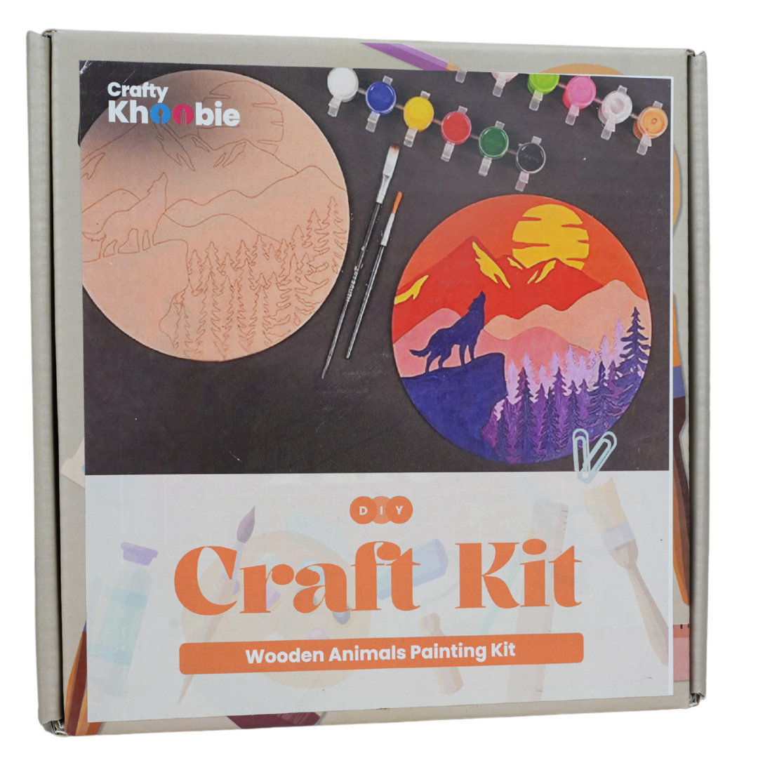 DIY Paint Kit for Kids | Wooden Animals Painting Kit