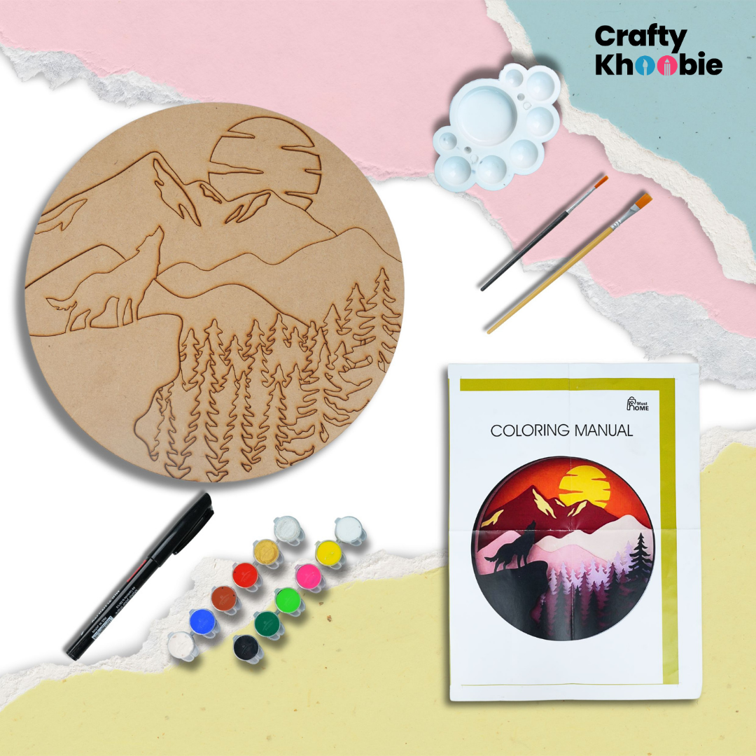 DIY Paint Kit for Kids | Wooden Animals Painting Kit