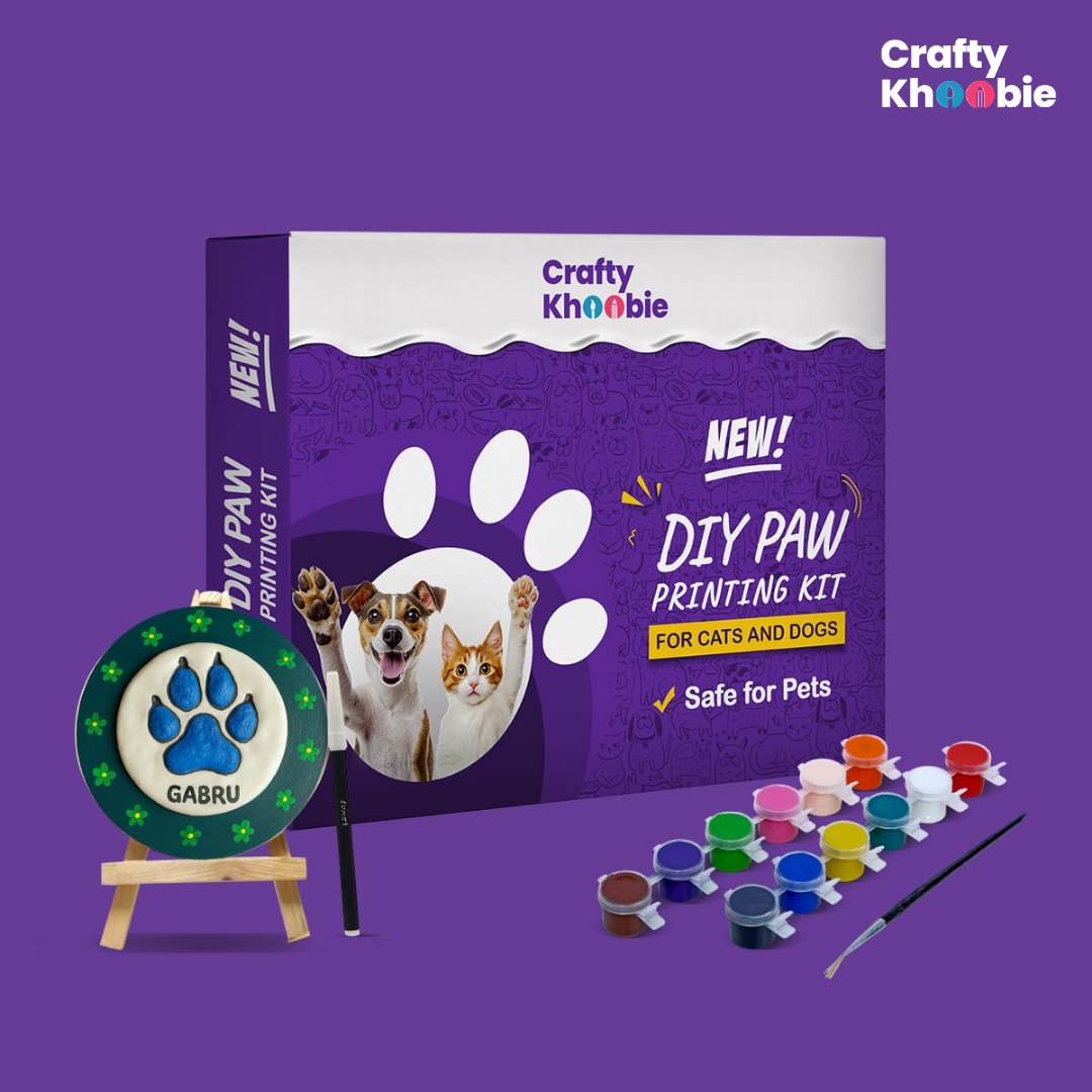 DIY Paw Printing Kit for Cats & Dogs, Paw Prints of Your Little Fur Babys',Fun Activity for Pet Parents - Memories,Art & Craft