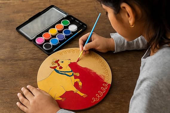 Pichwai Art kit | Mandala Art kit for adults | Wall art supplies for artist mandala art kit for kids 6-12 Gift for Art Lovers & Beginners, Gift with Painting Kit Comes with Pre-Printed MDF Boards