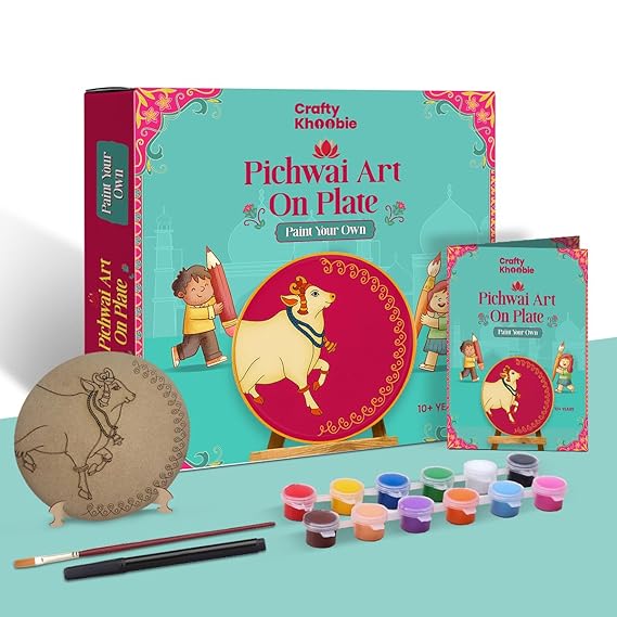 Pichwai Art kit | Mandala Art kit for adults | Wall art supplies for artist mandala art kit for kids 6-12 Gift for Art Lovers & Beginners, Gift with Painting Kit Comes with Pre-Printed MDF Boards