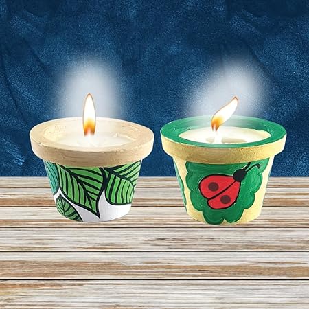 Pot Painting Candle Making Art and Craft kit, DIY Kit for Age 8 to 12 - Candles from Pretty Pots