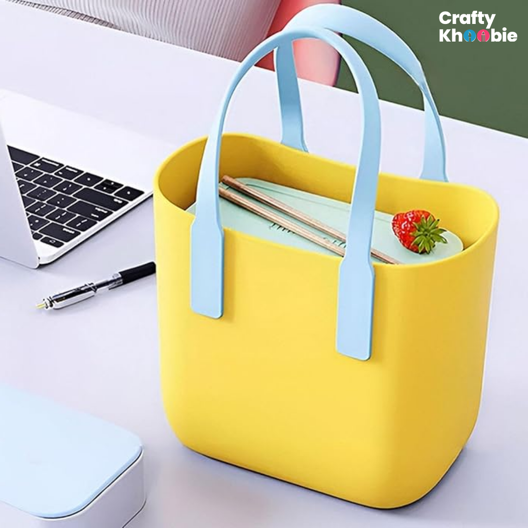 Waterproof Tote Beach Bag for Women, Medium No-holes Sand Proof Washable Eva Tote Bag, Ideal for Pool Boat Outdoor Sport Camping Shopping School