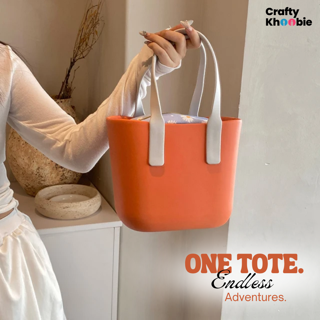 Waterproof Tote Beach Bag for Women, Medium No-holes Sand Proof Washable Eva Tote Bag, Ideal for Pool Boat Outdoor Sport Camping Shopping School