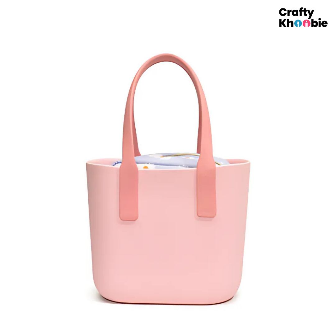 Waterproof Tote Beach Bag for Women, Medium No-holes Sand Proof Washable Eva Tote Bag, Ideal for Pool Boat Outdoor Sport Camping Shopping School