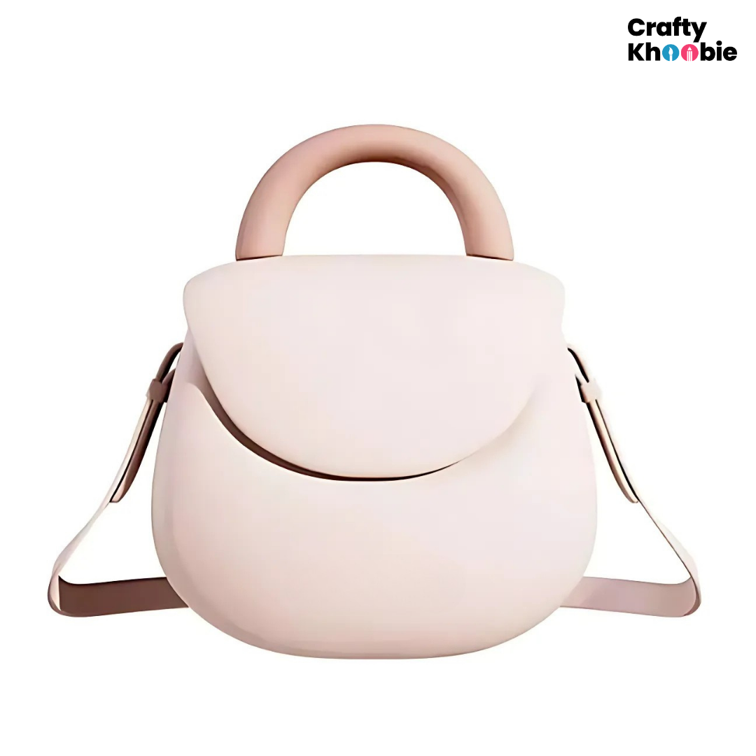 Crafty Khoobie Mini Shoulder Waterproof Bag, Lightweight, Stain Resistant, Washable, with Magnet Closure