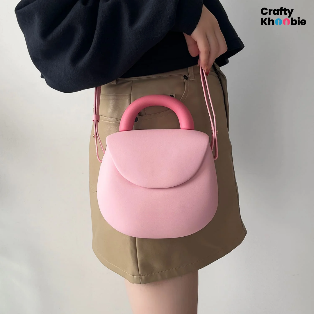 Crafty Khoobie Mini Shoulder Waterproof Bag, Lightweight, Stain Resistant, Washable, with Magnet Closure