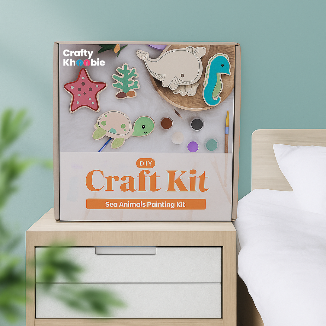 DIY Paint Kit for Kids | Sea Animals Painting Kit