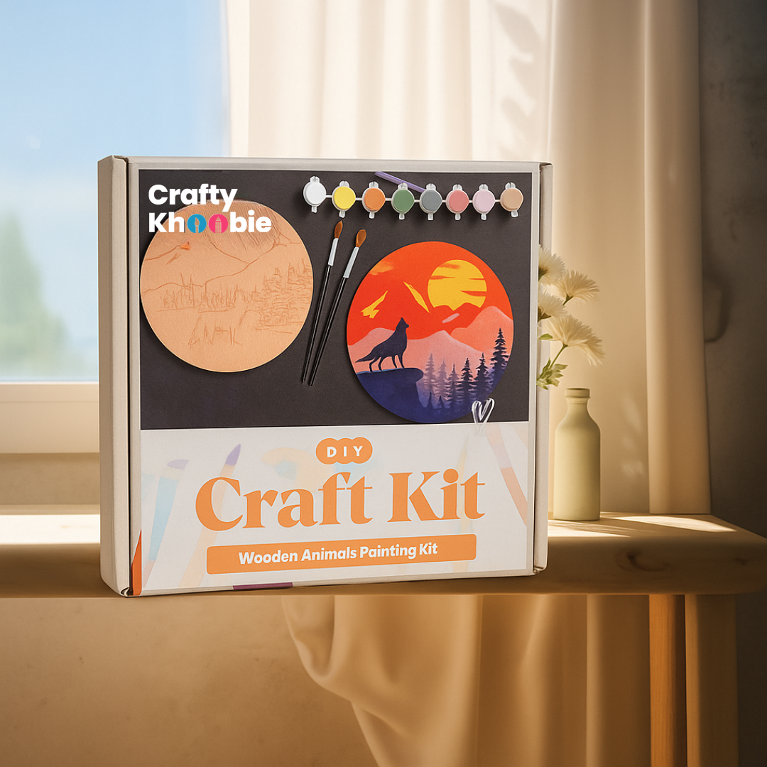 DIY Paint Kit for Kids | Wooden Animals Painting Kit