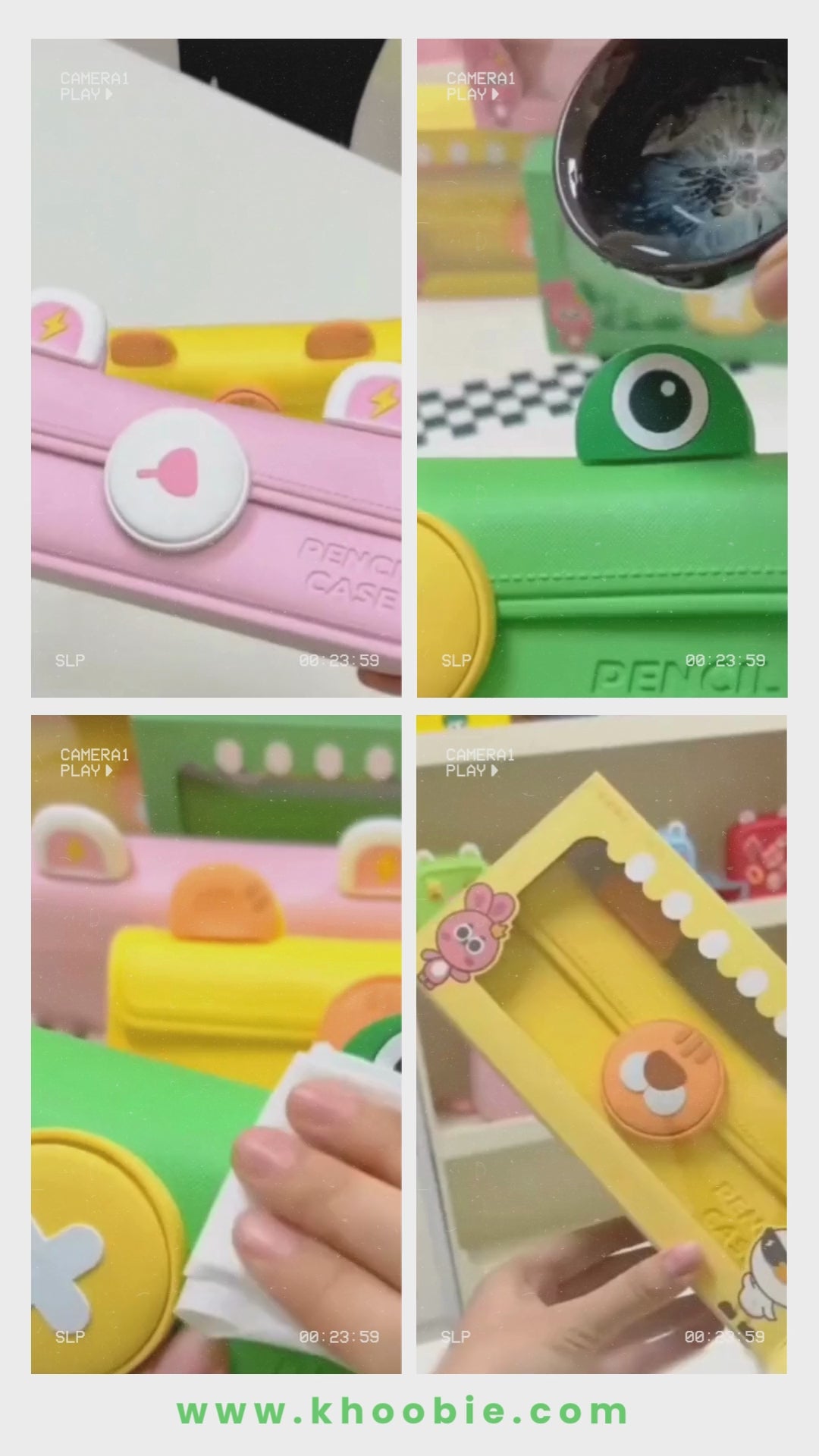 Pencil Case for Girls n Boys EVA Cartoon Storage Pouch Pen Holder for School Kids Large Capacity Storage Box Children's Student Gift Stationery Box