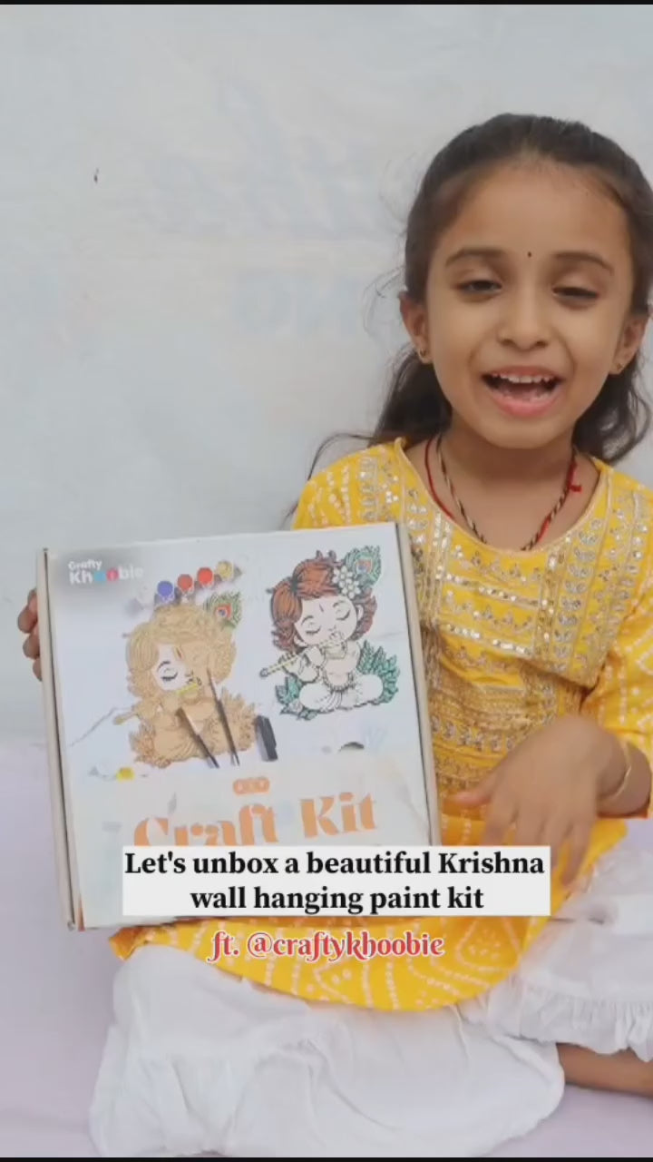 DIY Paint Kit for Kids | Krishna Wall Hanging